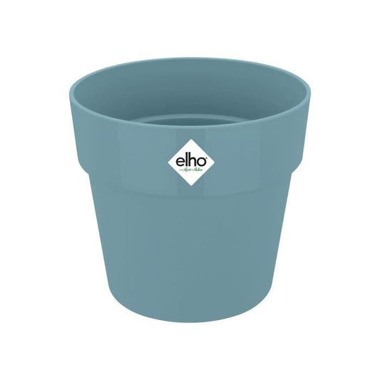 ELHO B.for Original Pot de fleurs rond Roues 35 - Bleu - Ø 35 x H 32 cm - intérieur - 100% recyclé - Paloma Tech