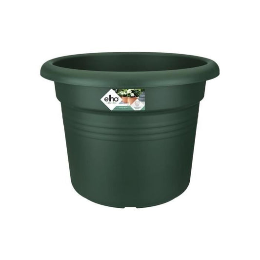 Elho Bac a fleurs Green Basics Cilinder 65 - Vert - Ø 64 x H 49 cm - extérieur - 100% recyclé - Paloma Tech