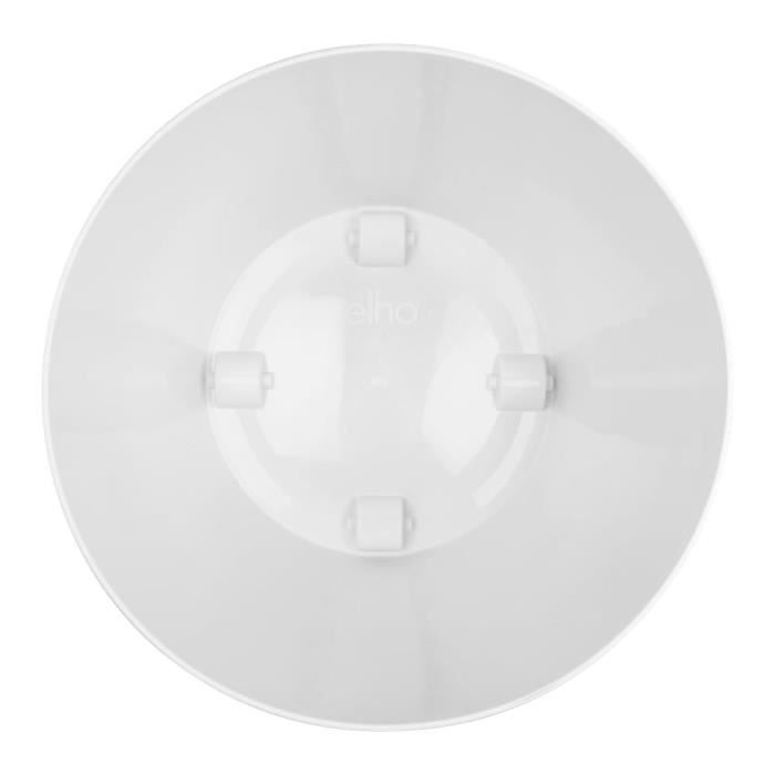 ELHO Brussels Pot de fleurs rond Roues 47 - Blanc - Ø 47 x H 44 cm - intérieur - 100% recyclé - Paloma Tech