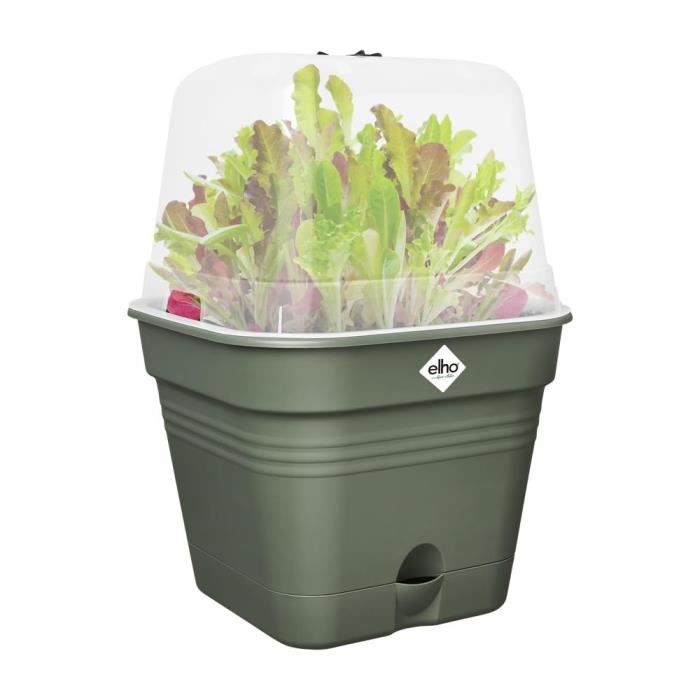 ELHO Green Basics Pot De Cult Car Allin1 30 - Vert - Ø 30 x H 25 cm - culture et récolte - 100% recyclé - Paloma Tech