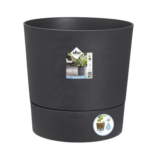 Elho Greensense Aqua Care Rond 43 - Gris - Ø 43 x H 43 cm - intérieurextérieur - 100% recyclé - Paloma Tech