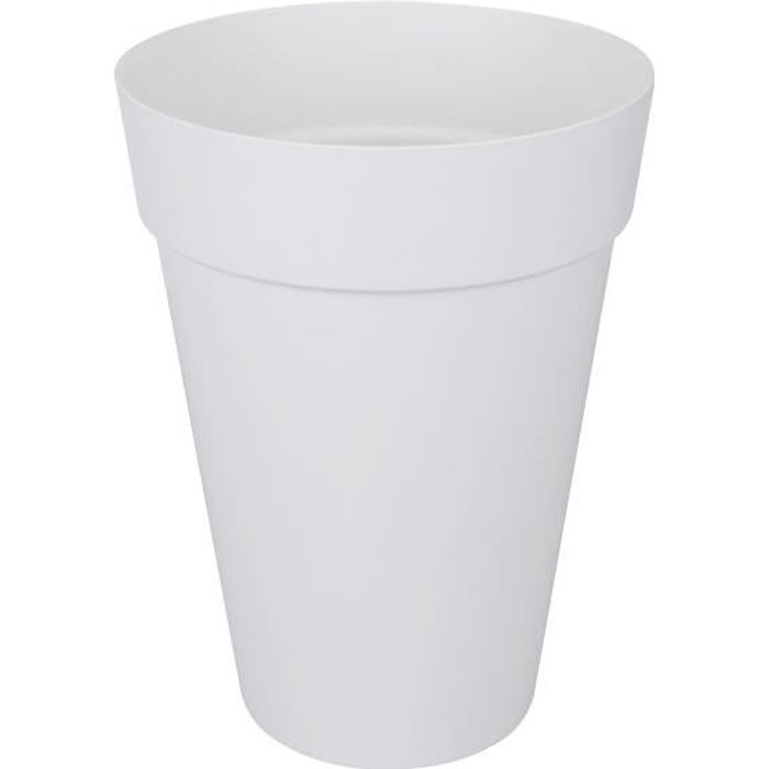 ELHO Pot de fleurs rond haut Loft Urban - Ø 28 cm - Blanc - Paloma Tech