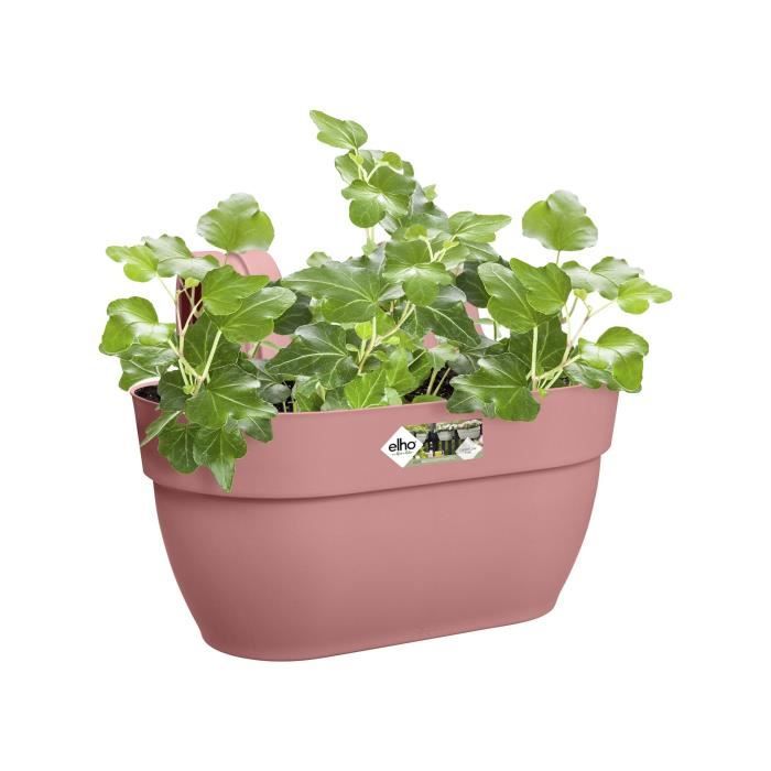 ELHO - Pot de fleurs -  Vibia Campana Easy Hanger Medium - Rose Poussiere - Balcon extérieur - L 24.1 x W 36 x H 26.5 cm - Paloma Tech