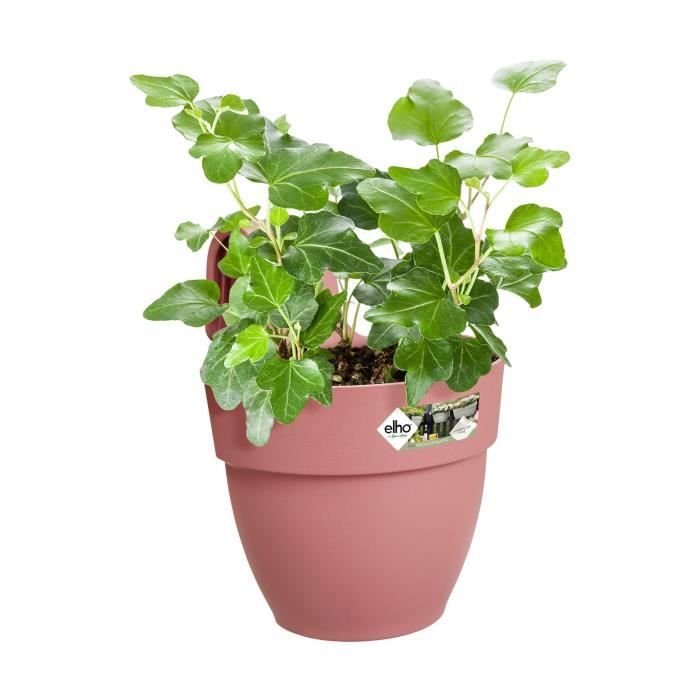 ELHO - Pot de fleurs -  Vibia Campana Easy Hanger Small - Rose Poussiere - Balcon extérieur - L 24.1 x W 20.5 x H 26.5 cm - Paloma Tech