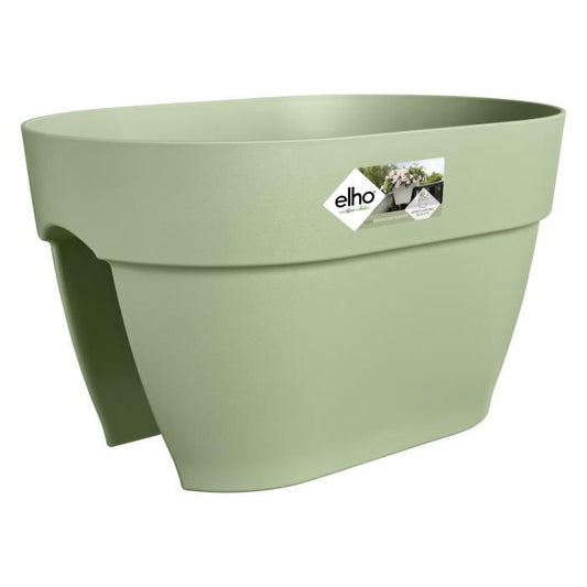 ELHO - Pot de fleurs -  Vibia Campana Flower Bridge 40 - Vert Pistache - Balcon extérieur - L 26 x W 39 x H 22 cm - Paloma Tech