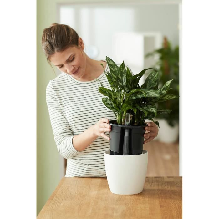 Elho Self-watering Insert Pot a fleurs 36 - Noir - Ø 36 x H 35 cm - intérieuraccessoires - 100% recyclé - Paloma Tech