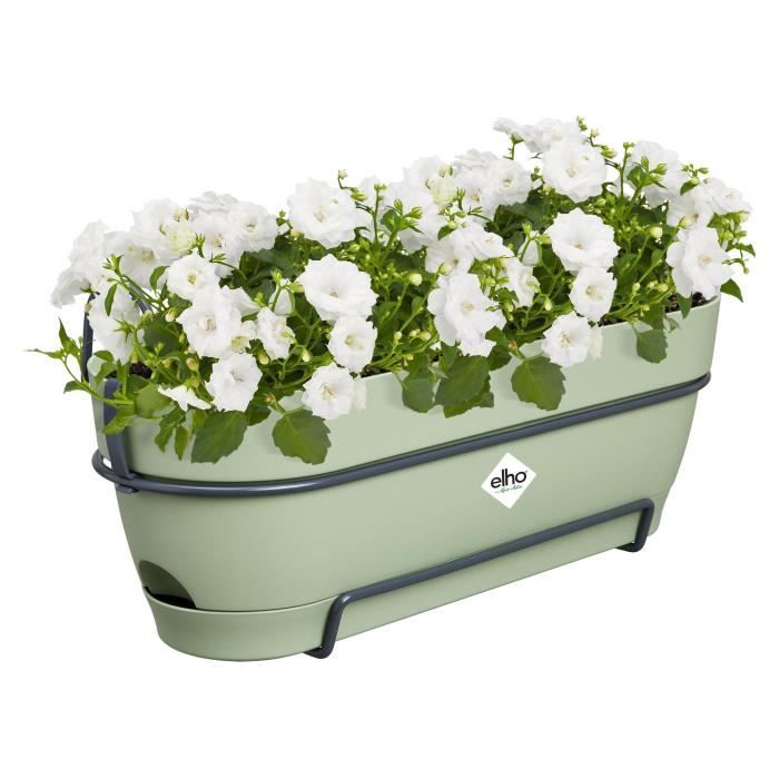 Elho Vibia Campana Balconniere Allin1 50 - Vert - L 50 x B 26 x H 17 cm - Balcon - 100% recyclé