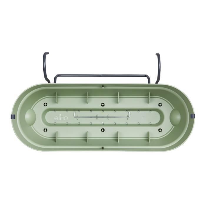 Elho Vibia Campana Balconniere Allin1 50 - Vert - L 50 x B 26 x H 17 cm - Balcon - 100% recyclé