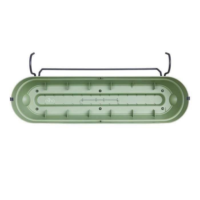 Elho Vibia Campana Balconniere Allin1 70 - Vert - L 70 x B 26 x H 17 cm - Balcon - 100% recyclé