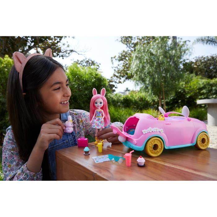 Enchantimals - Voiture Lapinmobile - Accessoire Mini-poupée - Des 4 ans HCF85