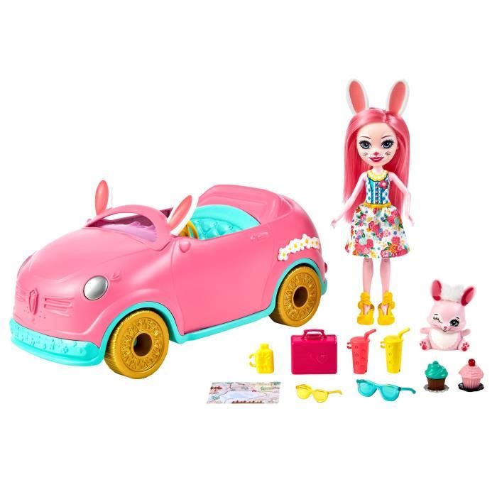 Enchantimals - Voiture Lapinmobile - Accessoire Mini-poupée - Des 4 ans HCF85