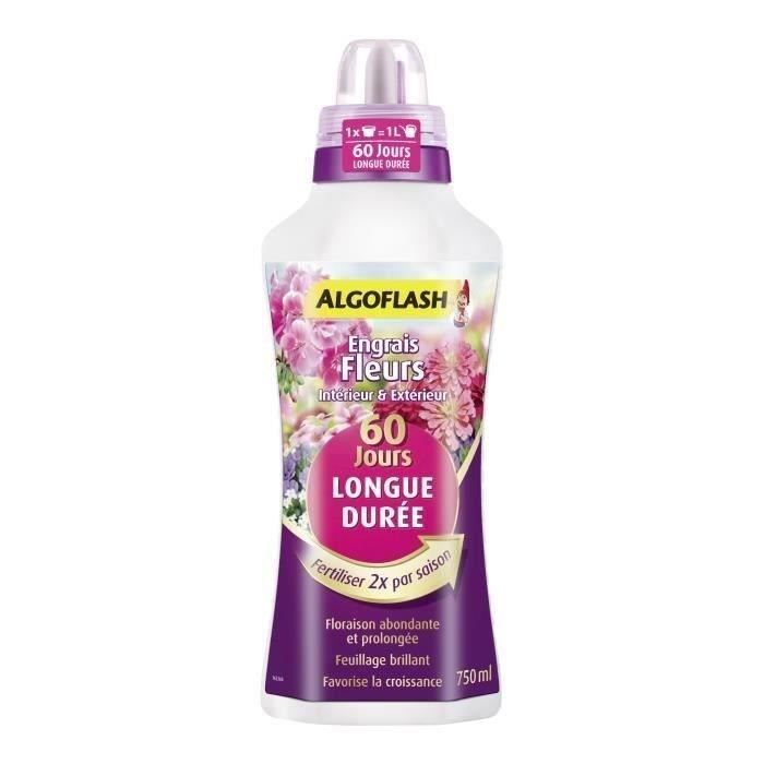 Engrais Fleurs - ALGOFLASH NATURASOL  - Longue Durée 60 jours - 750 mL - Paloma Tech