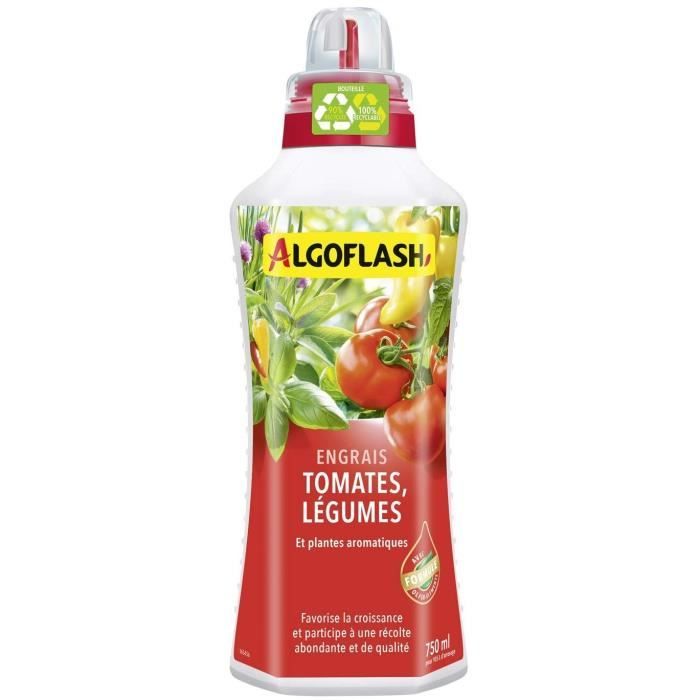 Engrais Tomates et Légumes - ALGOFLASH NATURASOL - 750 mL - Paloma Tech