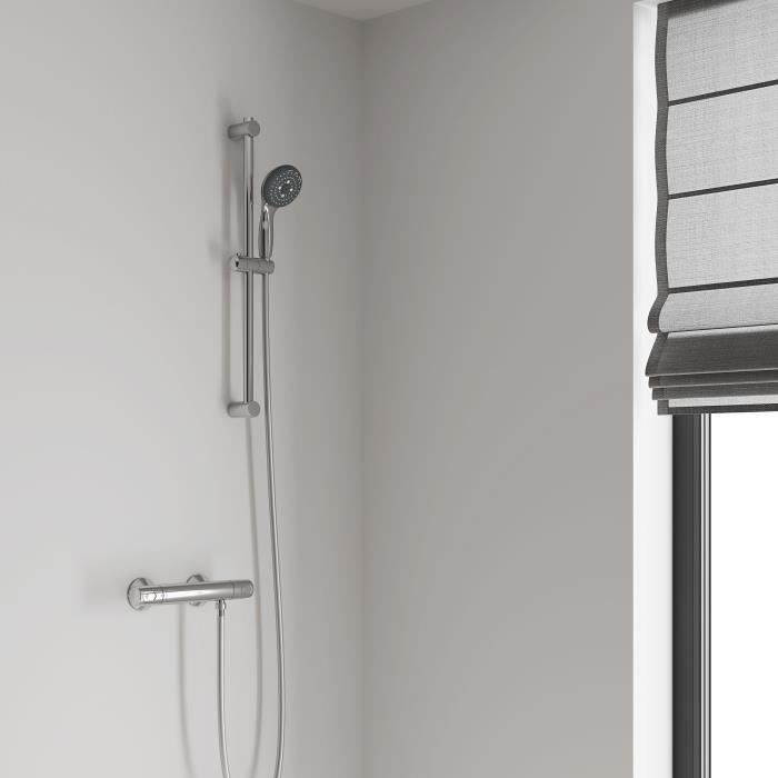 Ensemble de douche thermostatique mural GROHE - Precision Trend THM - Chromé