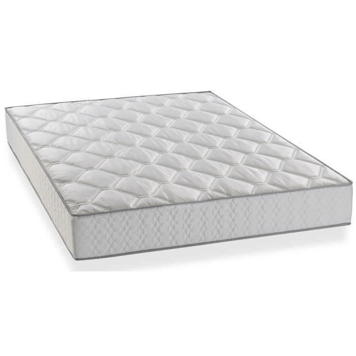 Ensemble Matelas ressorts + Sommier tapissier 160 x 200 - Confort équilibré - Epaisseur 23 cm - DEKO DREAM Hyvyys