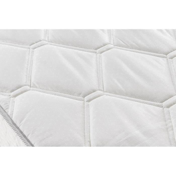 Ensemble Matelas ressorts + Sommier tapissier 160 x 200 - Confort équilibré - Epaisseur 23 cm - DEKO DREAM Hyvyys