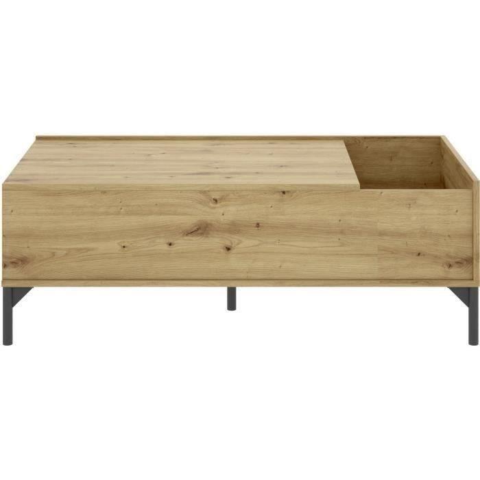 Ensemble salon Meuble TV 164 cm + Table basse relevable + buffet 155 cm - Mélaminé - Paloma Tech