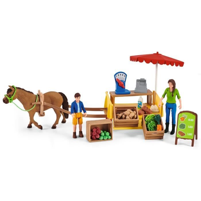 Étal mobile de la ferme SCHLEICH - 42528 - Farm World