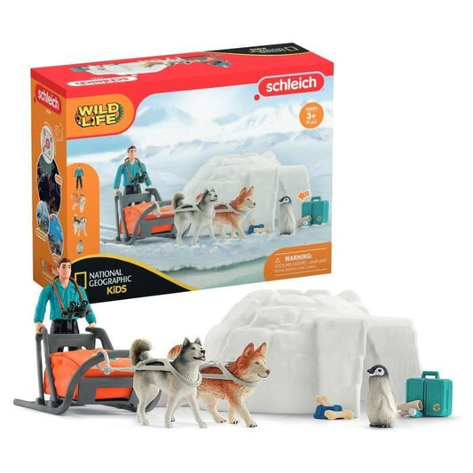 Expédition en Antarctique Coffret schleich d’animaux National geographic SCHLEICH 42624 Wild Life des 5 ans