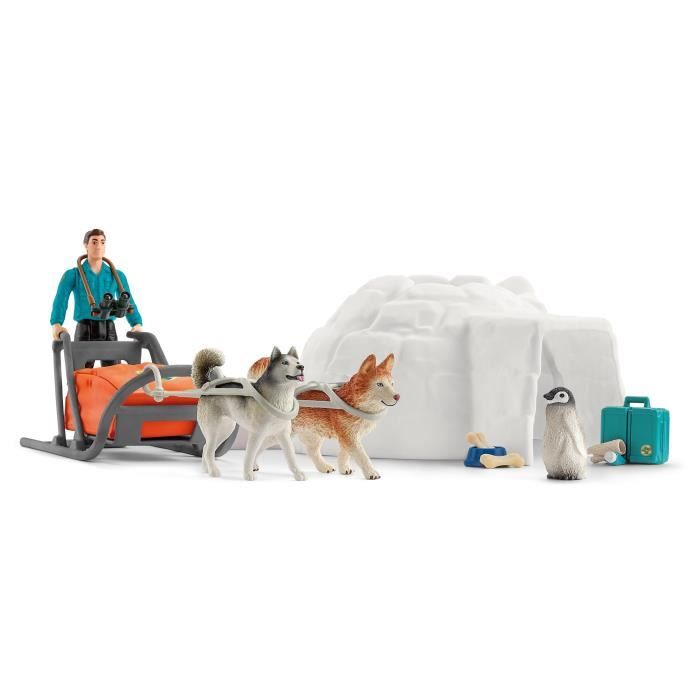 Expédition en Antarctique Coffret schleich d’animaux National geographic SCHLEICH 42624 Wild Life des 5 ans