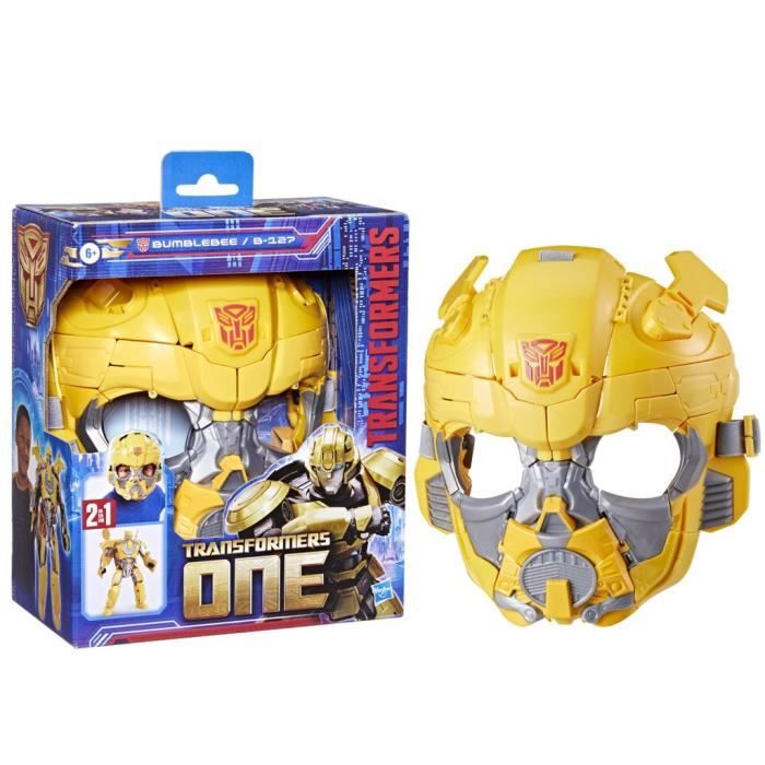 Figurine 2-en-1 Bumblebee B-127 de 25 cm Transformers One se convertit en masque jouets interactifs des 6 ans