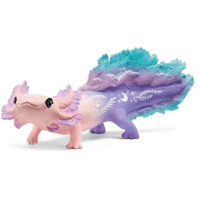 Figurine Animaux Marins - Coffret avec Salamandre Axolotl - Assortiment de 3 Jouets Schleich avec Maman et Bébé