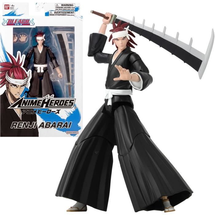 Figurine Anime Heroes 17 cm - Abarai Renji - Bleach - BANDAI