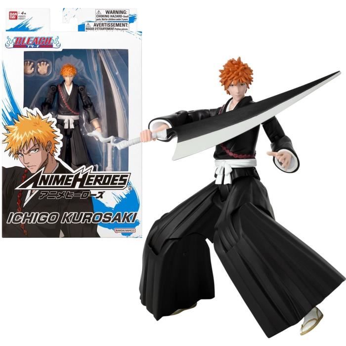 Figurine Anime Heroes 17 cm - Kurosaki Ichigo - Bleach - BANDAI