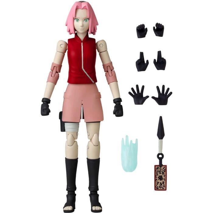 Figurine Anime Heroes - BANDAI - Naruto Shippuden - Haruno Sakura - 16 points d’articulation