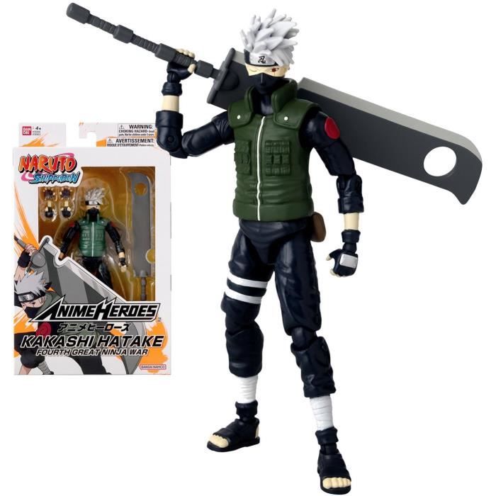 Figurine Anime Heroes - Bandai - Naruto Shippuden - Kakashi Hatake (Fourth Great Ninja War) - 17 cm