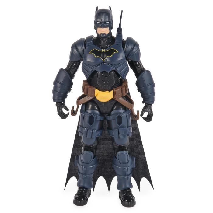 Figurine articulée Batman en armure noire avec accessoires pour enfants à partir de 4 ans