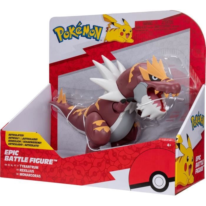 Figurine - BANDAI - Pokémon légendaires Rexilius - 30 cm articulée a l’échelle des dessins animés