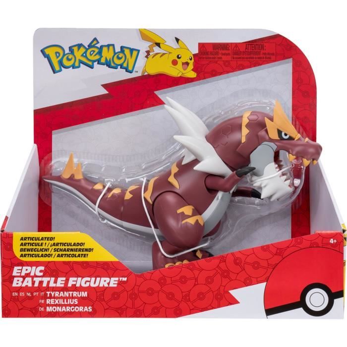 Figurine - BANDAI - Pokémon légendaires Rexilius - 30 cm articulée a l’échelle des dessins animés