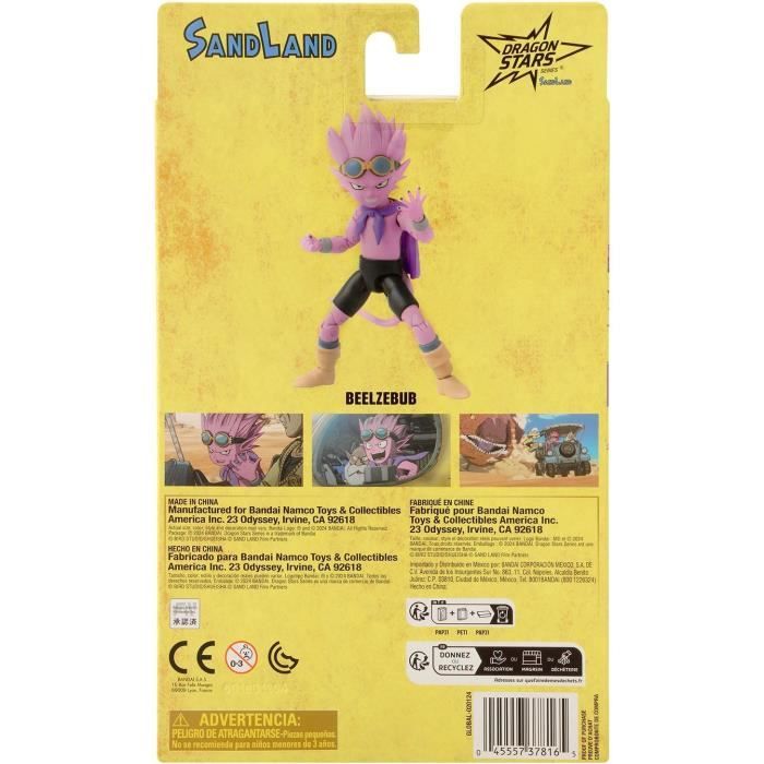 Figurine - BANDAI - Sand Land Dragon Stars Beelzebub - 17 cm articulée