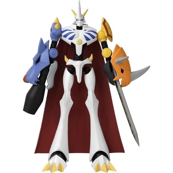 Figurine Digimon Omegamon 17 cm - Anime Heroes - BANDAI - 16 points d’articulation - Accessoires inclus