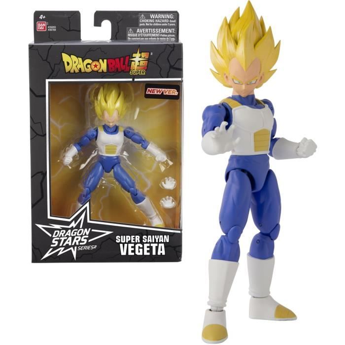 Figurine Dragon Ball Super - Super Saiyan Vegeta - 17 cm - 16 points d’articulation