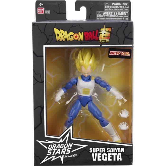 Figurine Dragon Ball Super - Super Saiyan Vegeta - 17 cm - 16 points d’articulation