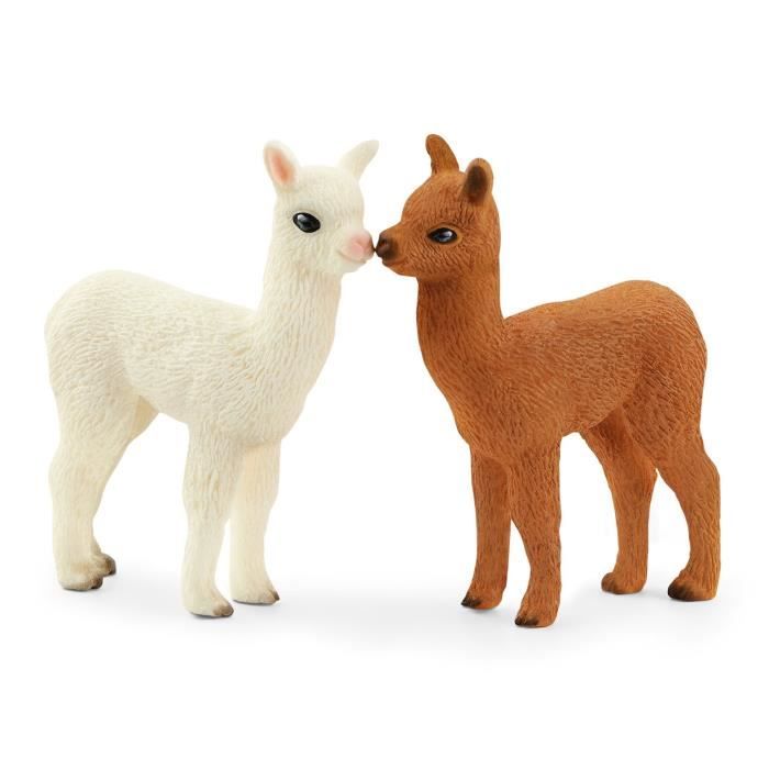 Figurine Famille d’Alpaga pour enfants des 3 ans - Schleich 42544 Wild Life