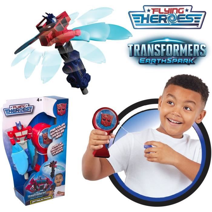 Figurine FLYING HERoeS Optimus Prime - Transformers pour enfant de 4 ans