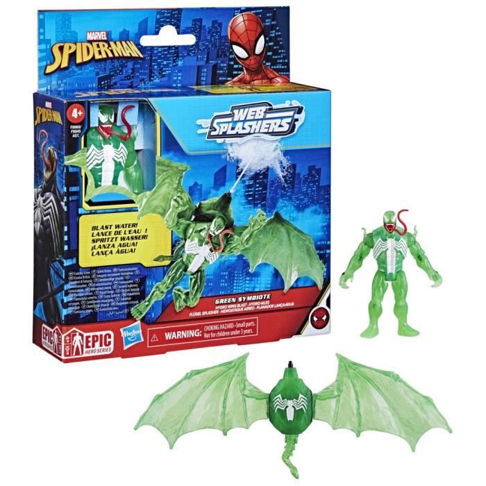 Figurine Green Symbiote Hydro-Ailes figurine de 10 cm avec véhicule jouets de super-héros pour enfants a partir de 4 ans