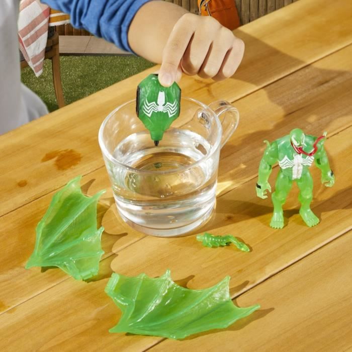 Figurine Green Symbiote Hydro-Ailes figurine de 10 cm avec véhicule jouets de super-héros pour enfants a partir de 4 ans