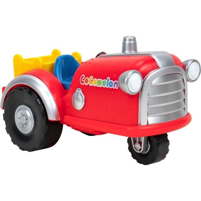 Figurine miniature - BANDAI - CoComelon Tracteur Musical Rouge - Tracteur Musical Et Sa Figurine 7cm - WT0038