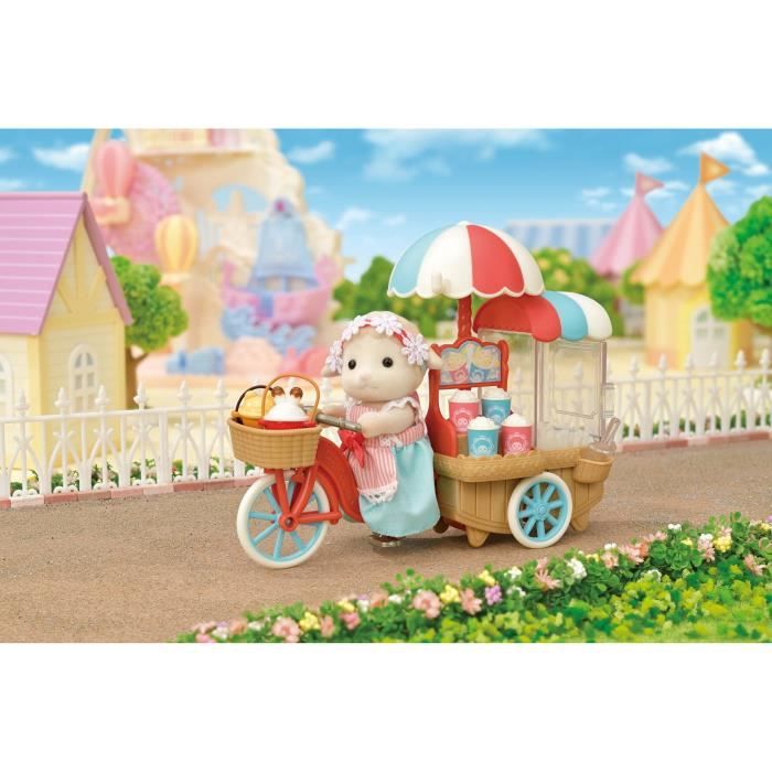 Figurine miniature - SYLVANIAN FAMILIES - La maman mouton et son stand de popcorn