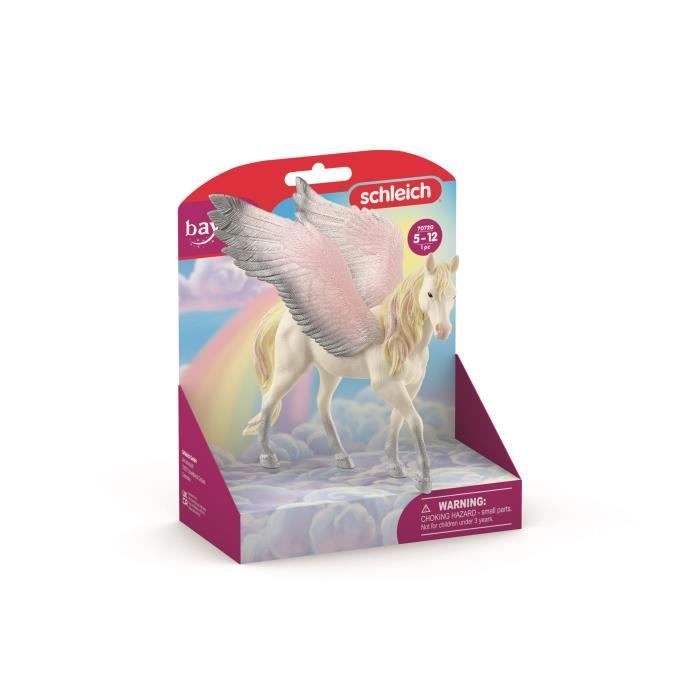 Figurine Pégase Ailée - Avec Ailes et Criniere Brillantes - Figurine Cheval Amusante et Durable - Cadeau pour Enfants