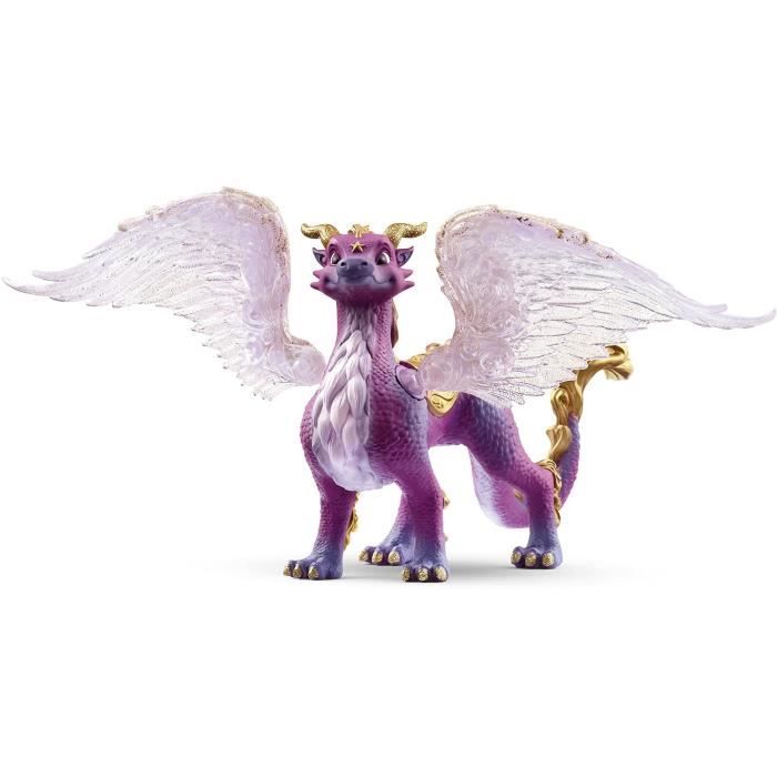 Figurine Schleich Dragon des Etoiles- Figurine Dragon Mythique avec Ailes et Écailles Scintillantes pour Garçons