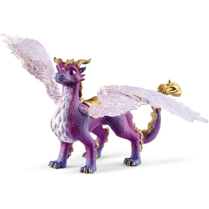 Figurine Schleich Dragon des Etoiles- Figurine Dragon Mythique avec Ailes et Écailles Scintillantes pour Garçons