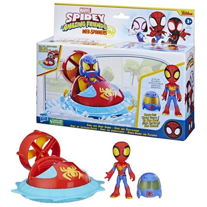 Figurine Spidey avec Roto-glisseur et accessoire - Spidey et ses Amis Extraordinaires - HASBRO