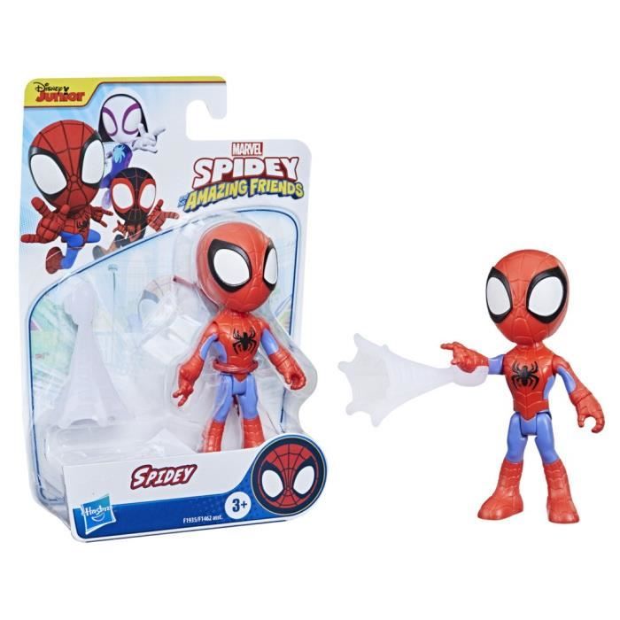 Figurine Spidey de 10 cm inclut 1 accessoire pour enfants a partir de 3 ans Marvel Spidey and His Amazing Friends