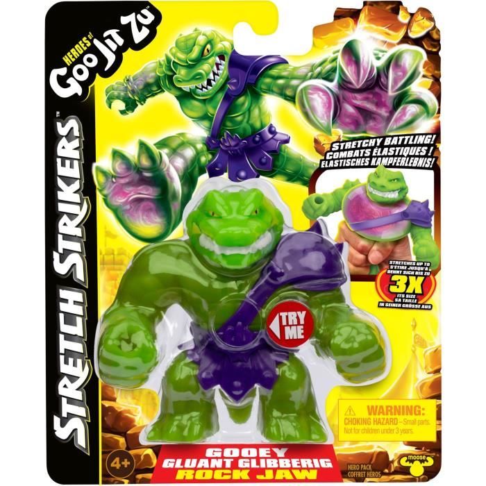 Figurine Stretch Strikers 11cm (Asst Aléatoire) - HERoeS OF GOO JIT ZU - Héros gluants avec armures de guerriers