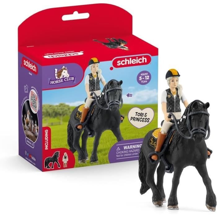 Figurine Tori et Princess des 5 ans HORSE CLUB - coffret 11 pieces - schleich 42640 Horse Club